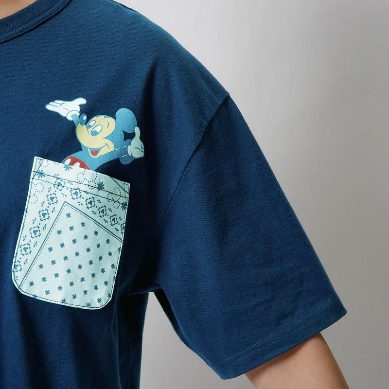 【おうちディズニー化計画】【ユニセックス】ポケットＴシャツ「ミッキーマウス」（ディズニー）
