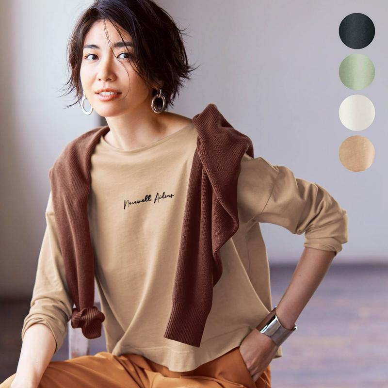 フロッキープリントワイドＴシャツ
