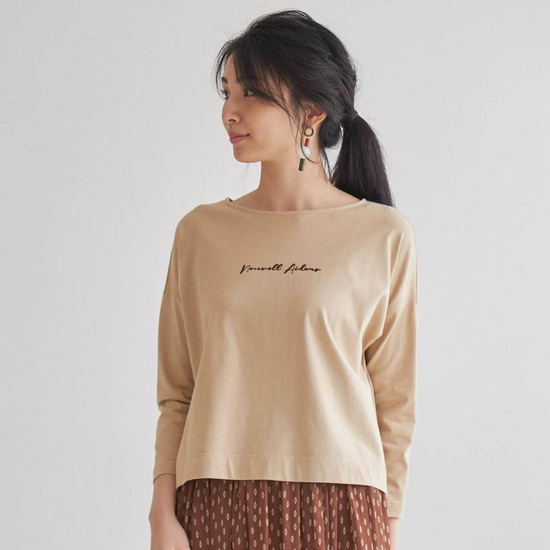 フロッキープリントワイドＴシャツ