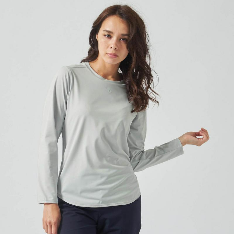 春先にもおすすめ　サンスクリーン　長袖Ｔシャツ【ＵＶケア・吸汗速乾】【Ｓサイズのみ】（デサント/DESCENTE）