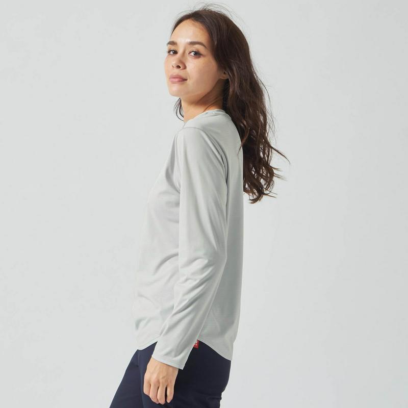 春先にもおすすめ　サンスクリーン　長袖Ｔシャツ【ＵＶケア・吸汗速乾】【Ｓサイズのみ】（デサント/DESCENTE）