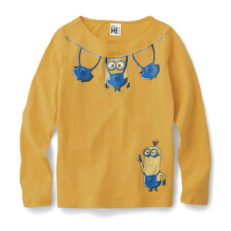 親子でお揃い♪プリント長袖Ｔシャツ（ミニオン／minion）
