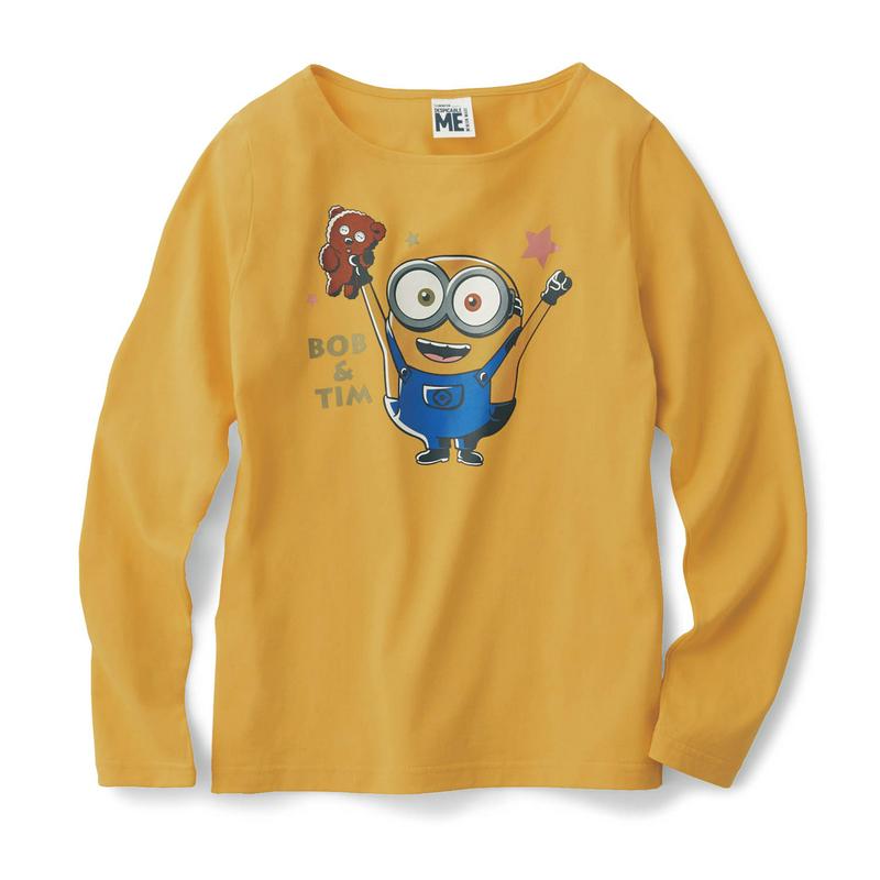 親子でお揃い♪プリント長袖Ｔシャツ（ミニオン／minion）