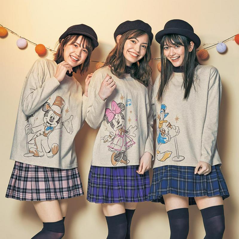 ショータイム長袖Ｔシャツ【Ｓ～ＬＬ】（選べるキャラクター）（ディズニー）