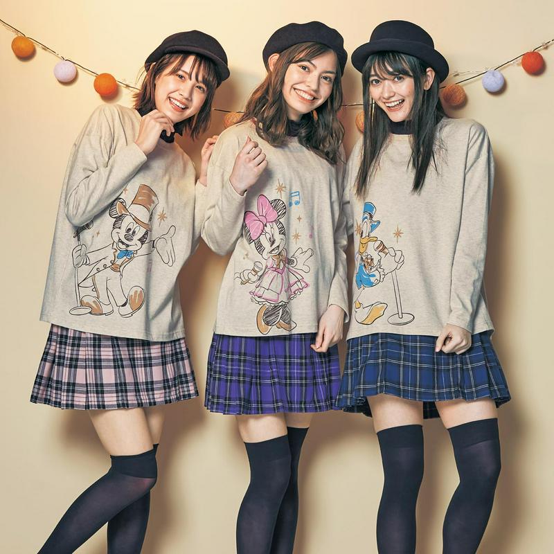 ショータイム長袖Ｔシャツ【Ｓ～ＬＬ】（選べるキャラクター）（ディズニー）