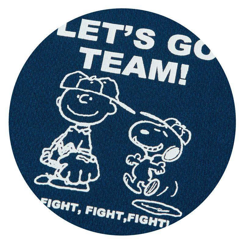 「スヌーピー」袖レイヤードドライメッシュＴシャツ【ＵＶケア・吸汗速乾】（ピーナッツ／PEANUTS）