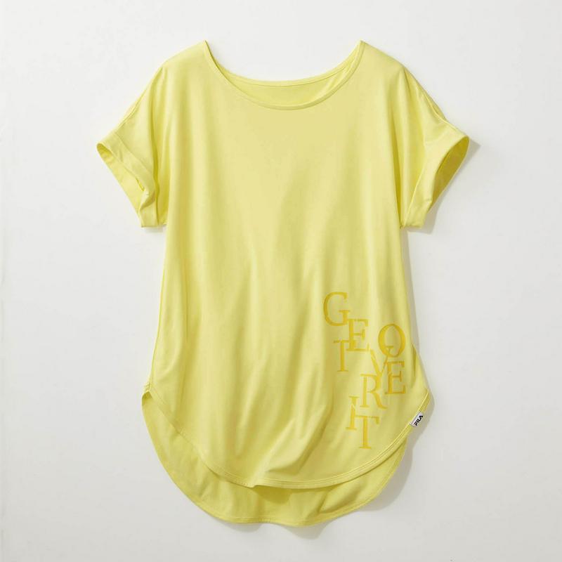 ゆったりシルエットで体型カバー◎半袖ロングＴシャツ（フィラ/FILA）