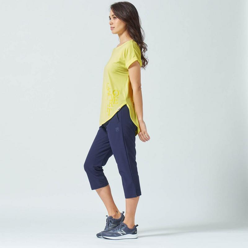 ゆったりシルエットで体型カバー◎半袖ロングＴシャツ（フィラ/FILA）