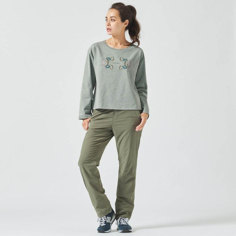 春先まで活躍！フラワープリントがかわいい長袖Ｔシャツ【ＵＶケア・吸汗速乾】（コロンビア/Columbia）