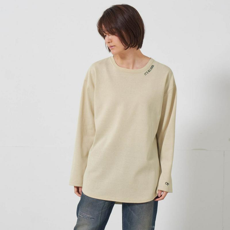 ゆるっとシルエットでストレスフリー！ロング丈長袖Ｔシャツ（オーシャンパシフィック/OCEAN PACIFIC）