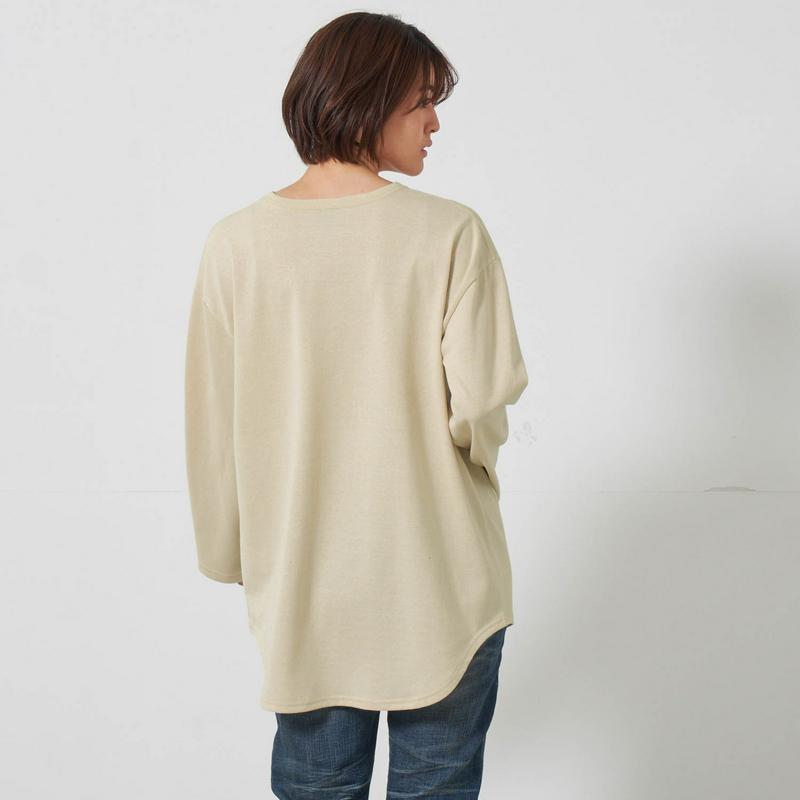 ゆるっとシルエットでストレスフリー！ロング丈長袖Ｔシャツ（オーシャンパシフィック/OCEAN PACIFIC）
