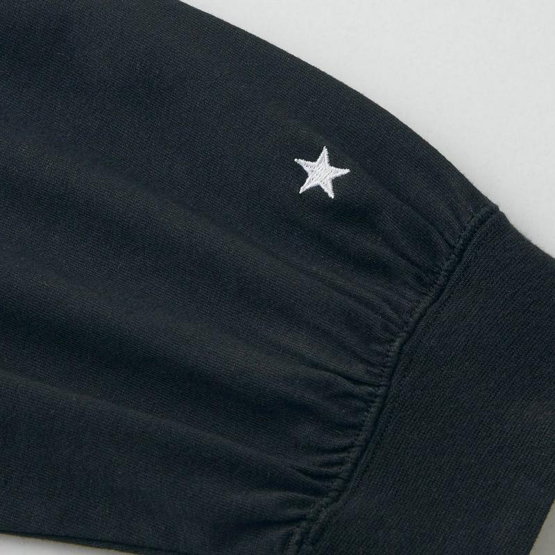 １枚でサマ見え◎バックプリント７分袖スウェットプルオーバー（コンバース/CONVERSE）