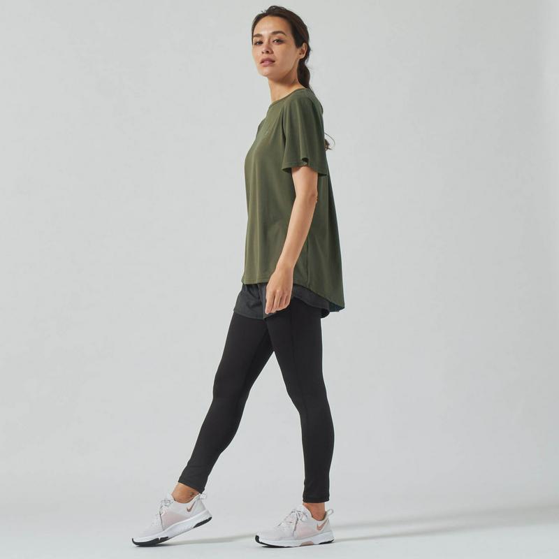 宅トレやリラックスウェアとしても◎バックフレア半袖Ｔシャツ【ＵＶケア・吸汗速乾】（フィラ/FILA）