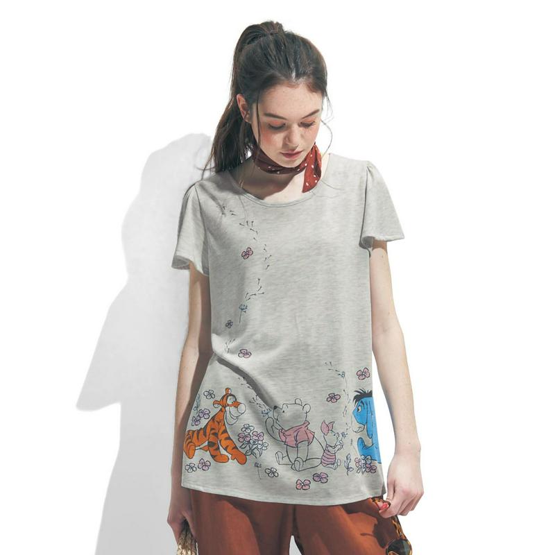 【おうちディズニー化計画】フレアチュニックＴシャツ（選べるキャラクター）（ディズニー）