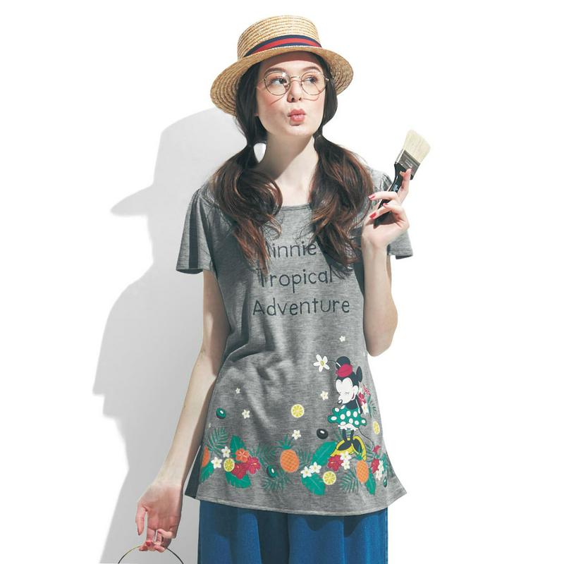 【おうちディズニー化計画】フレアチュニックＴシャツ（選べるキャラクター）（ディズニー）