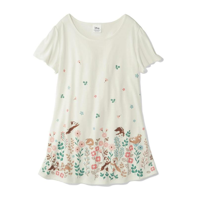 【おうちディズニー化計画】フレアチュニックＴシャツ（選べるキャラクター）（ディズニー）