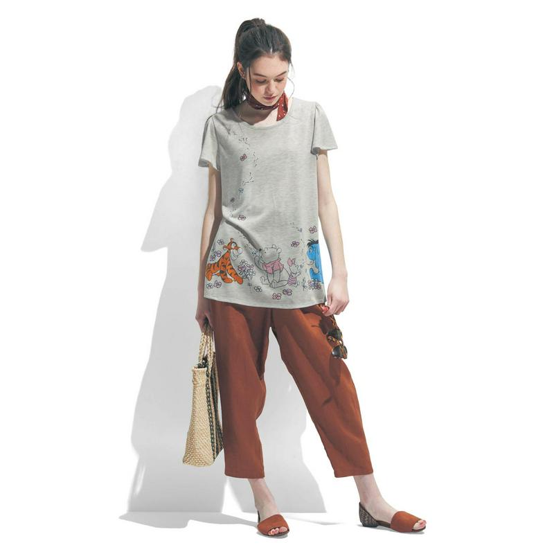【おうちディズニー化計画】フレアチュニックＴシャツ（選べるキャラクター）（ディズニー）