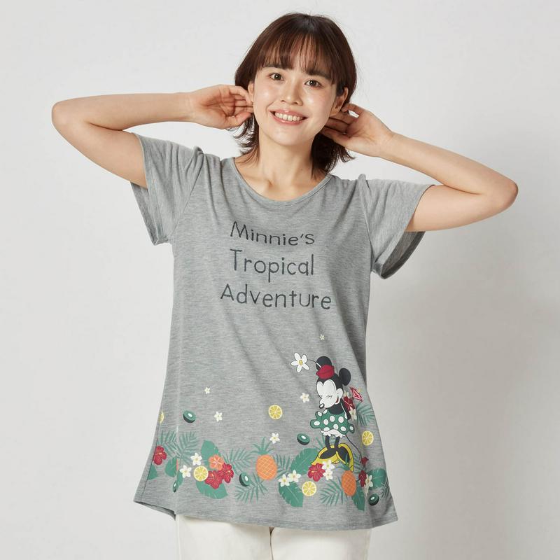 【おうちディズニー化計画】フレアチュニックＴシャツ（選べるキャラクター）（ディズニー）