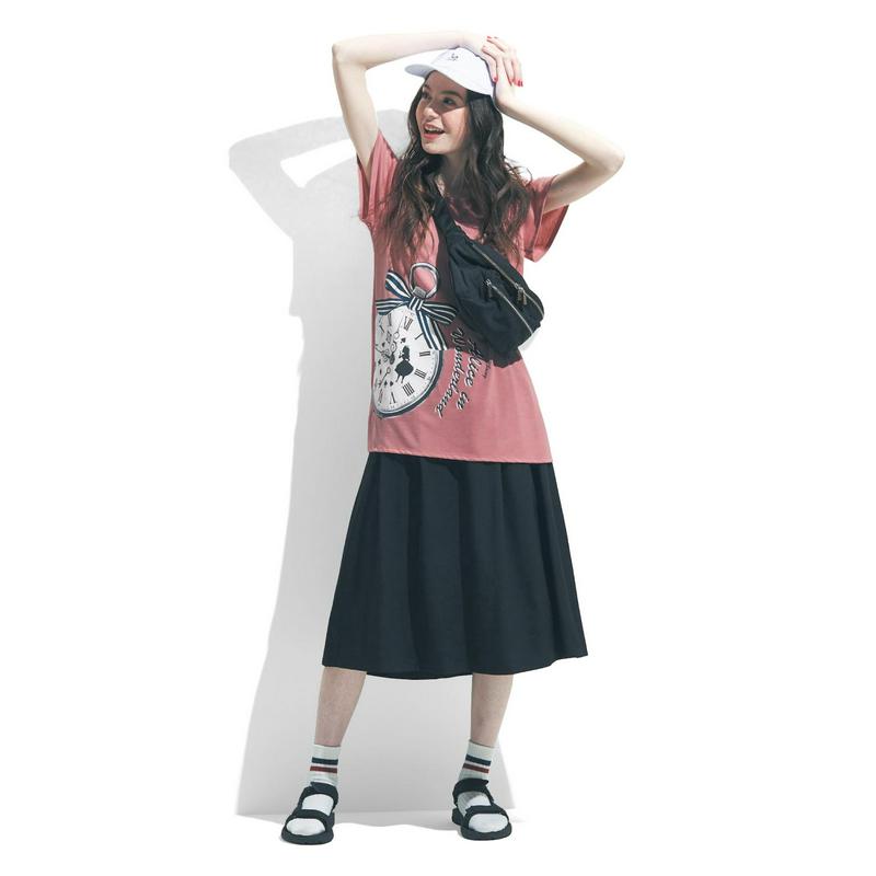 【おうちディズニー化計画】フレアチュニックＴシャツ（選べるキャラクター）（ディズニー）