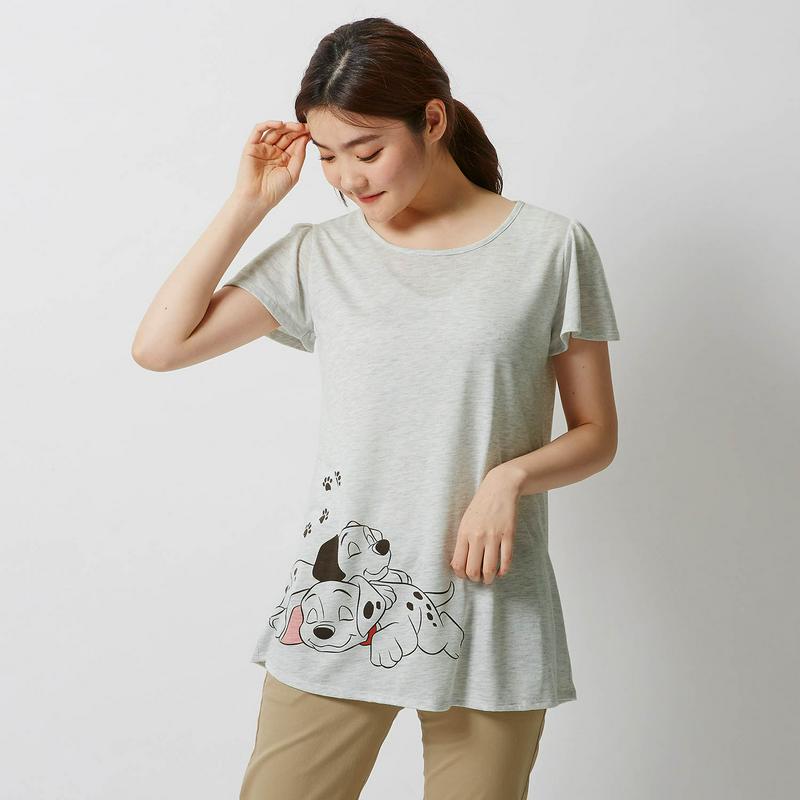 【おうちディズニー化計画】フレアチュニックＴシャツ（選べるキャラクター）（ディズニー）