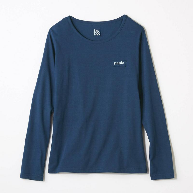 安心＆キレイなネックライン◎長袖Ｔシャツ【ＵＶケア・吸汗速乾】（ビースピックス／bspix）