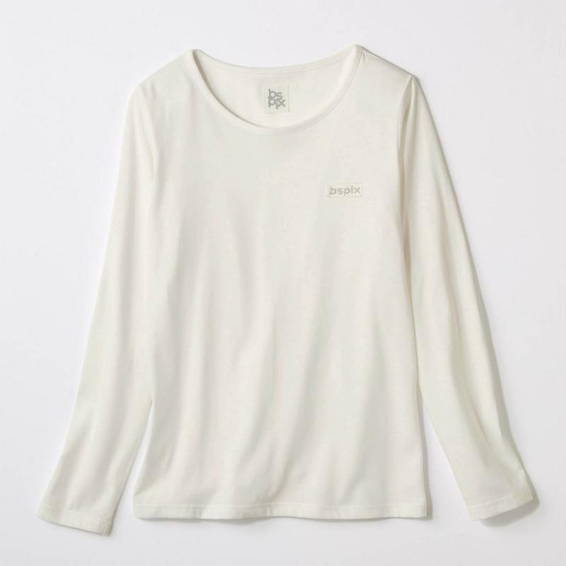 安心＆キレイなネックライン◎長袖Ｔシャツ【ＵＶケア・吸汗速乾】（ビースピックス／bspix）
