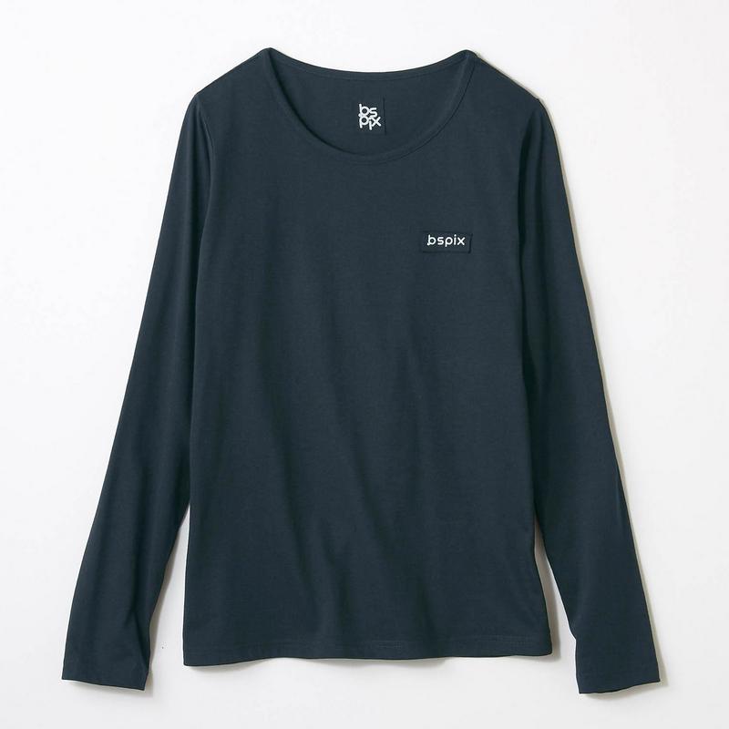 安心＆キレイなネックライン◎長袖Ｔシャツ【ＵＶケア・吸汗速乾】（ビースピックス／bspix）