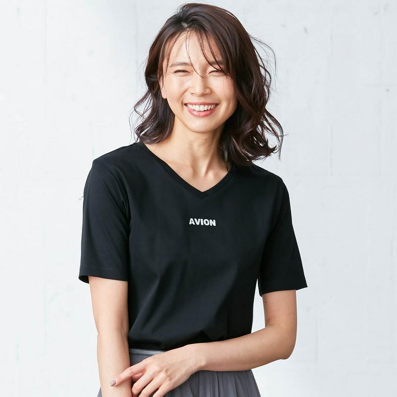 綿１００％ピマコットン大人のキレイめロゴＴシャツ【汗ジミ防止】（スタイルノート/StyleNote）