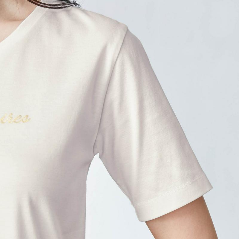 綿１００％ピマコットン大人のキレイめロゴＴシャツ【汗ジミ防止】（スタイルノート/StyleNote）