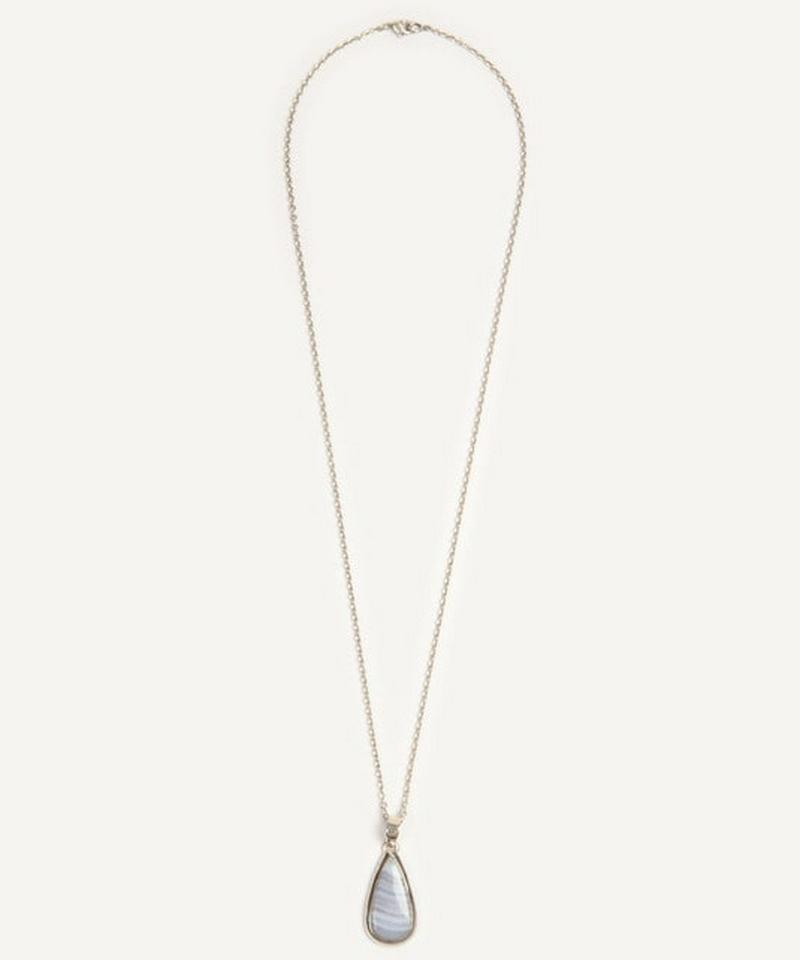 【フランス買付】ブルーレースしずくネックレス（1点もの）
