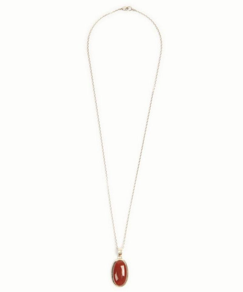【フランス買付】カーネリアンオーバルネックレス（1点もの）