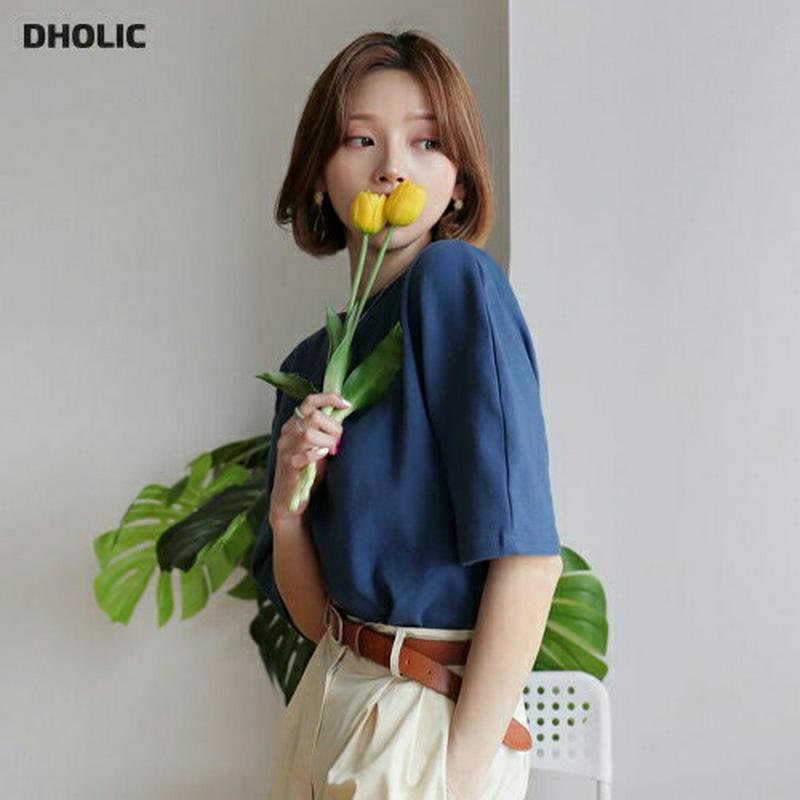 【新作10%OFF】バルーンスリーブTシャツ・全4色・t47889 レディース【tops】【韓国 ファッション トップス Tシャ