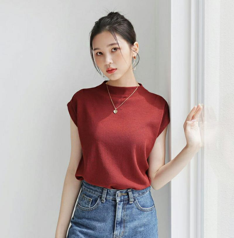 【新作10%OFF】ハーフネックニット・全5色・b47894 レディース【tops】【韓国 ファッション トップス ニット ニッ