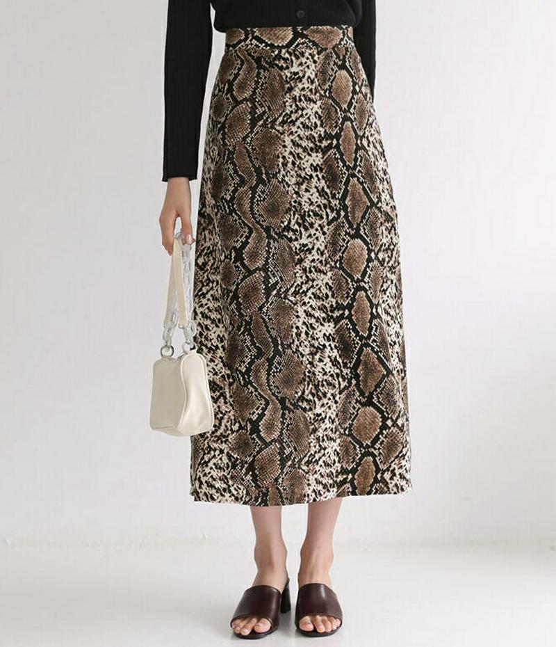 【新作10%OFF】パイソンスキンパターンスカート・全2色・b47909 レディース【sk】【韓国 ファッション ボトムス スカ