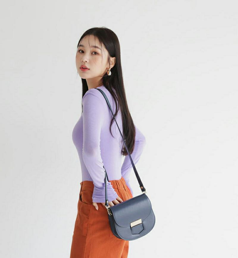 【新作10%OFF】ラウンドスリムTシャツ・全7色・t47891 レディース【tops】【韓国 ファッション トップス Tシャツ