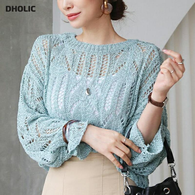 【新作10%OFF】ロングスリーブニット・全4色・t63532 レディース【tops】【韓国 ファッション トップス ニット ニ