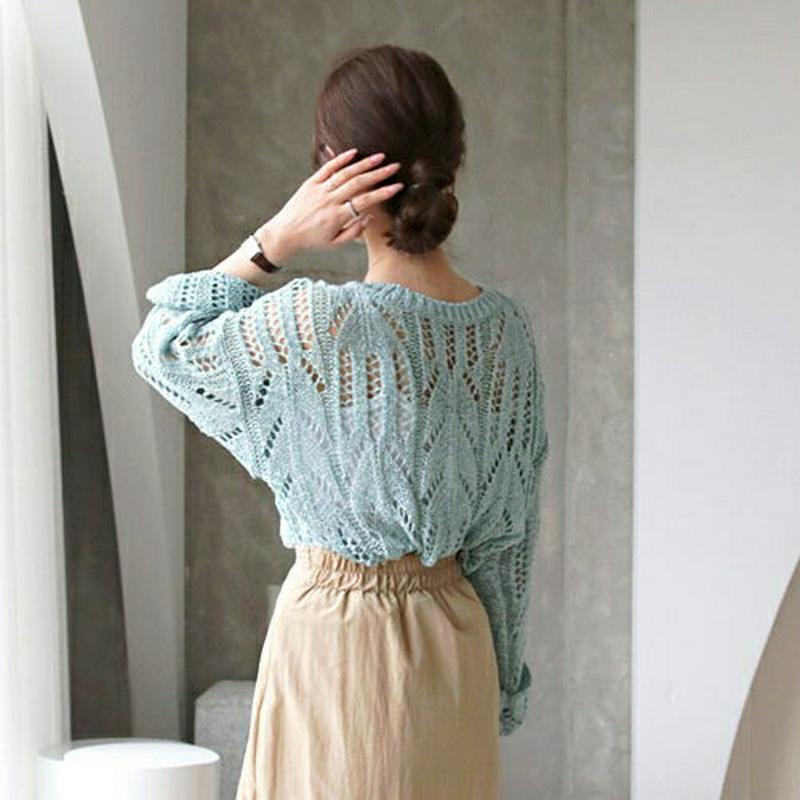 【新作10%OFF】ロングスリーブニット・全4色・t63532 レディース【tops】【韓国 ファッション トップス ニット ニ