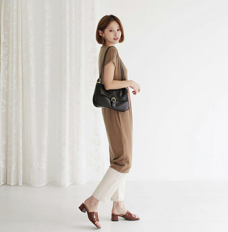 【新作10%OFF】Vネックワンピース・全4色・b47905 レディース【ops】【韓国 ファッション ワンピース ミディ丈 ミ