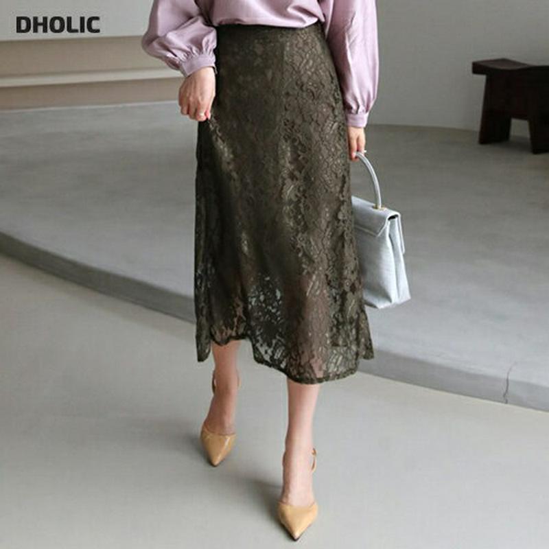 【新作10%OFF】レースロングスカート・全3色・t63552 レディース【sk】【韓国 ファッション スカート ロング ロング