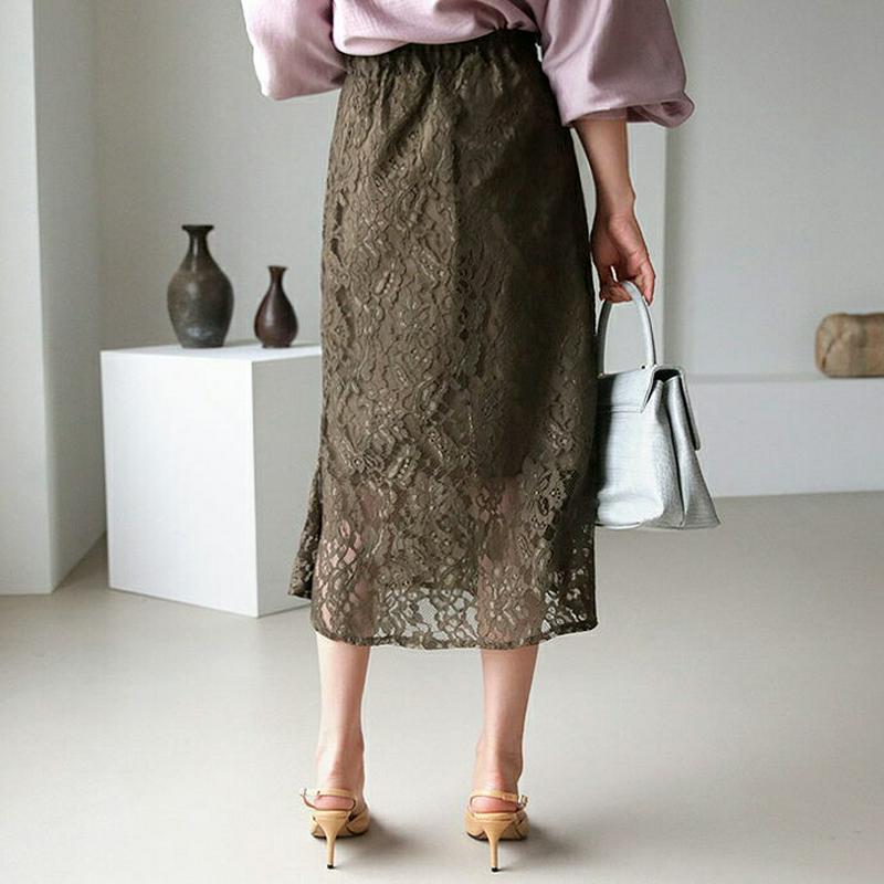 【新作10%OFF】レースロングスカート・全3色・t63552 レディース【sk】【韓国 ファッション スカート ロング ロング