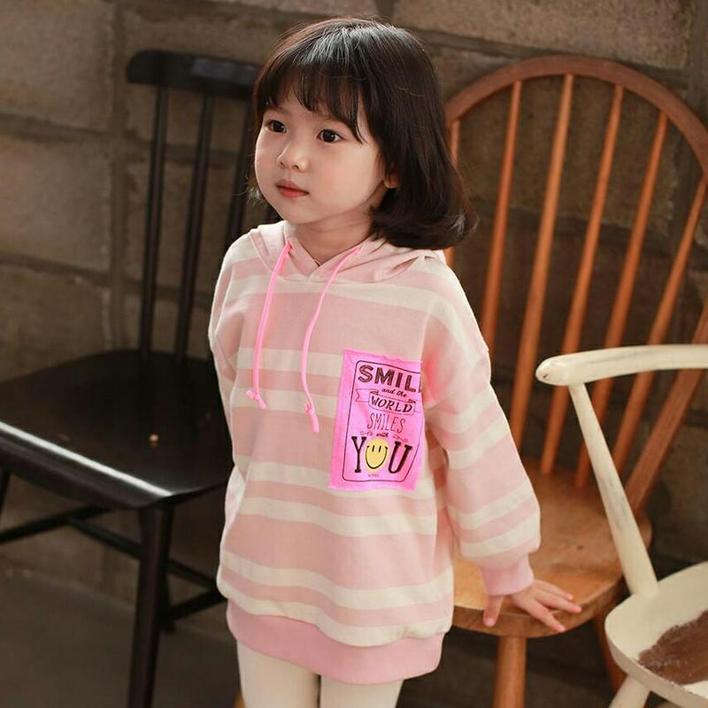 【新作10%OFF】SMILEパッチボーダーフーディ・u04858 キッズ【3~8才】【tops】【トップス フード フーディー