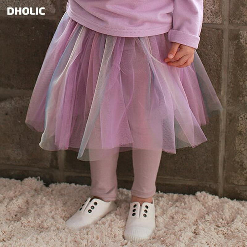 【新作10%OFF】カラーチュールスカートレギンス・u04850 キッズ【3~8才】【pt】【スカートレギンス スカート レギン