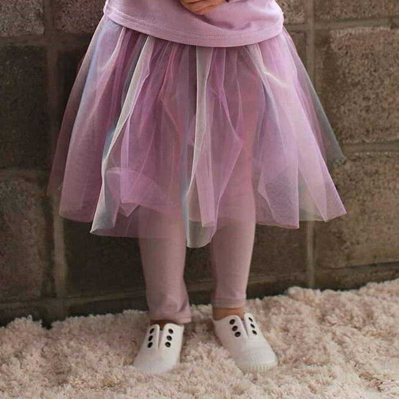 【新作10%OFF】カラーチュールスカートレギンス・u04850 キッズ【3~8才】【pt】【スカートレギンス スカート レギン