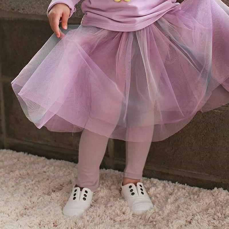 【新作10%OFF】カラーチュールスカートレギンス・u04850 キッズ【3~8才】【pt】【スカートレギンス スカート レギン
