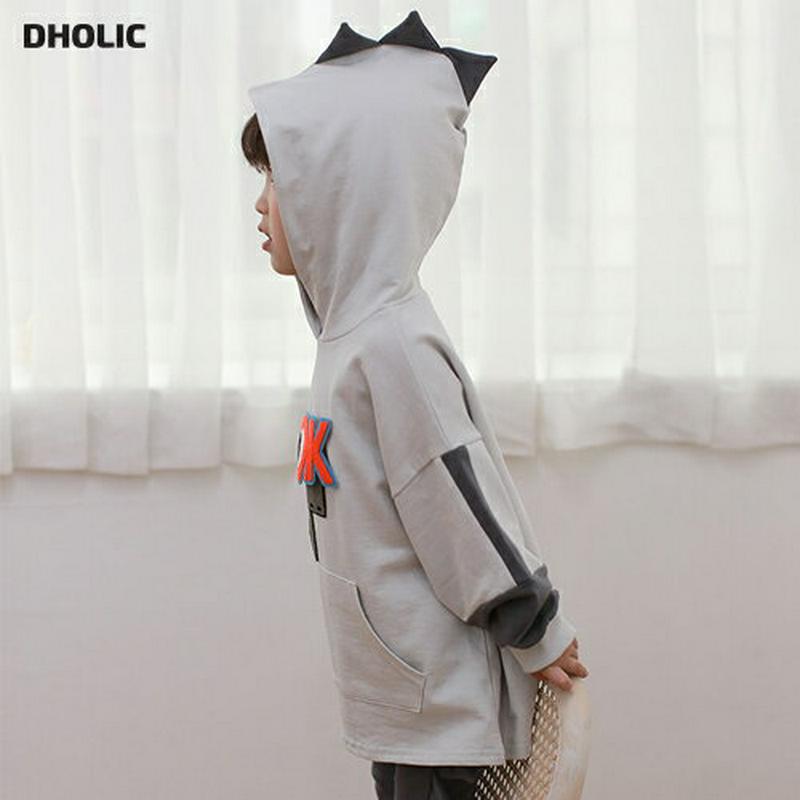 【新作10%OFF】LOOKダイナソーフーディ・u04851 キッズ【3~8才】【tops】【トップス フード フーディー パー