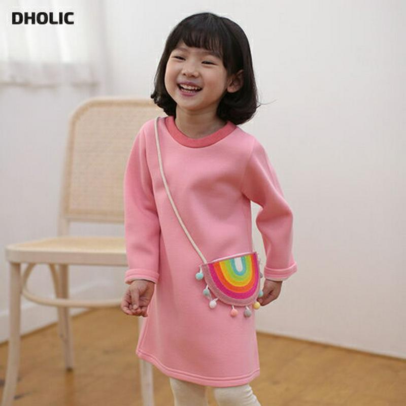 【新作10%OFF】レインボーバッグ付ワンピース・u04854 キッズ【3~8才】【ops】【ワンピース ミディ丈 ミディワンピ