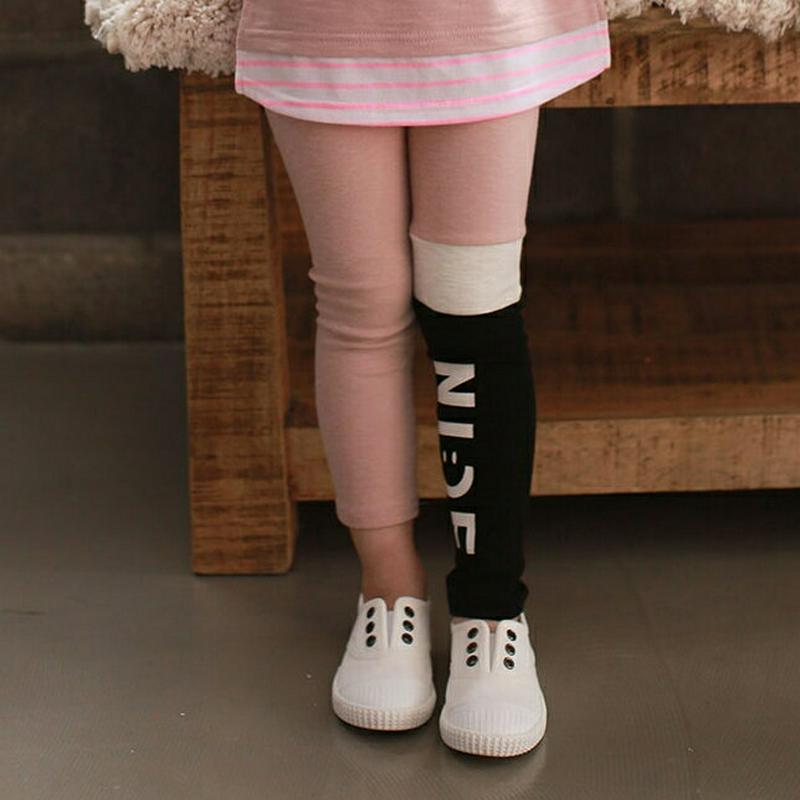 【新作10%OFF】NICEレタリングレギンス・u04823 キッズ【3~8才】【pt】【レギンス ロゴ レタリング ユニーク 