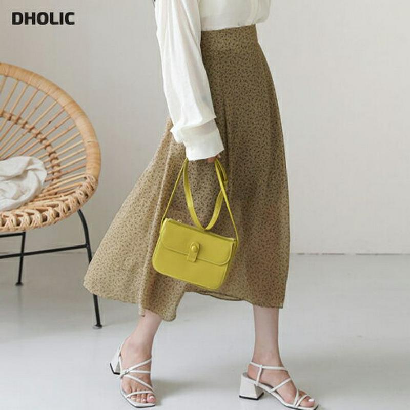 小花柄シフォンスカート・全3色・b56676 レディース【sk】【韓国 ファッション ボトムス スカート ロング丈 ロングスカー