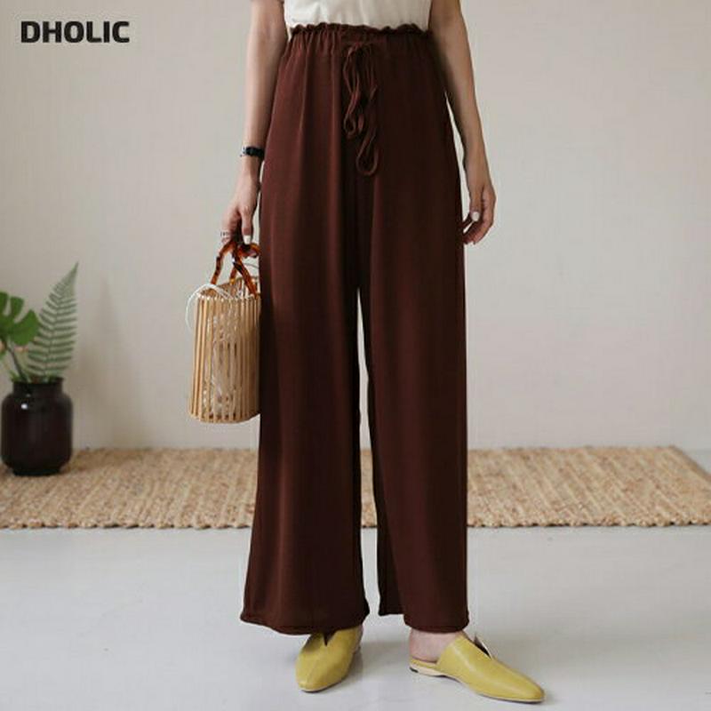 ドロストワイドパンツ・全5色・b56649 レディース【pt】【韓国 ファッション ボトムス ズボン パンツ ロングパンツ ワイ