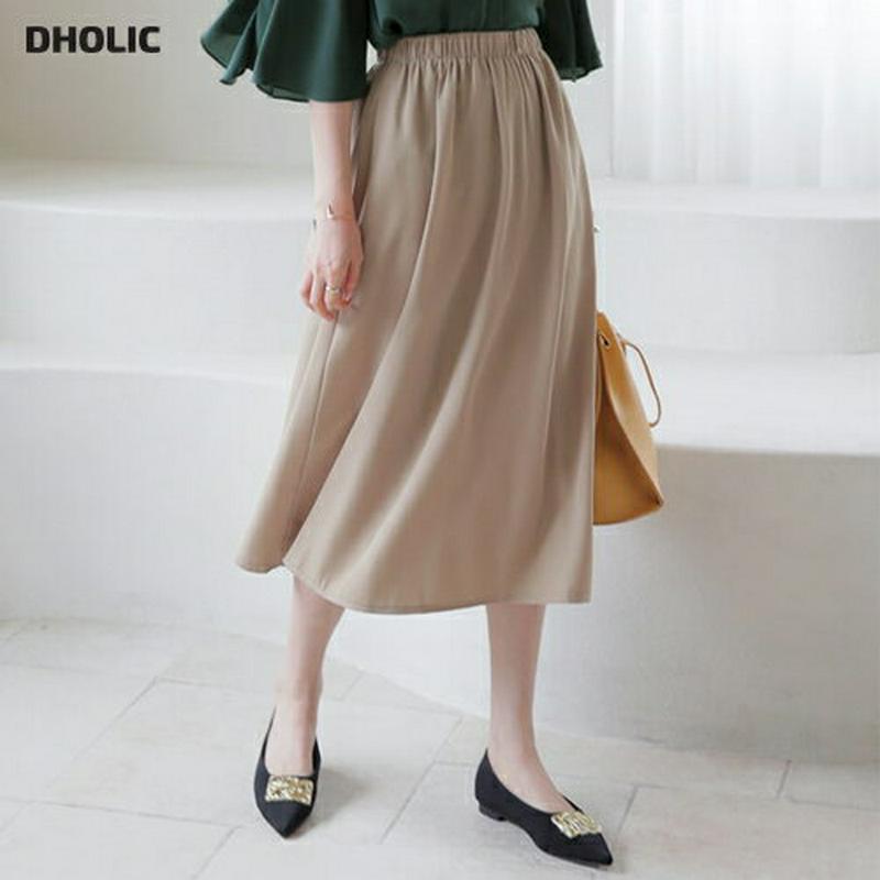 イージーフレアスカート・全3色・b63589 レディース【sk】【韓国 ファッション スカート ロング ロングスカート フレア 